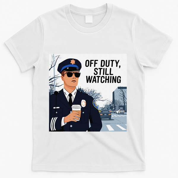 Police State Trooper Super Trooper Costume Sheriff Costume T-Shirt - White