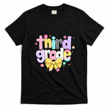 Preppy Third Grade Teacher 3rd Grade Back To School T-Shirt - Black