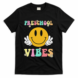 Preschool Vibes Back To School First Day Teachers T-Shirt - Black