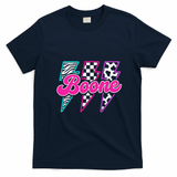 Retro Boone 80s Vibes Summer T-Shirt - Navy Blue