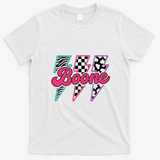 Retro Boone 80s Vibes Summer T-Shirt - White
