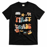 Retro Bye Bruh First Grade Happy Last Day Of School T-Shirt - Black