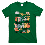Retro Bye Bruh First Grade Happy Last Day Of School T-Shirt - Green