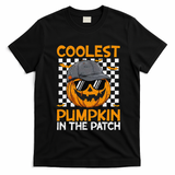 Retro Coolest Pumpkin In The Patch Outfit Halloween T-Shirt - Black