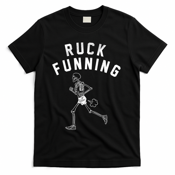 Ruck Funning Running Skeleton T-Shirt - Black