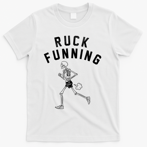 Ruck Funning Running Skeleton T-Shirt - White