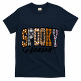 Retro Halloween Spooky Season Coquette T-Shirt - Navy