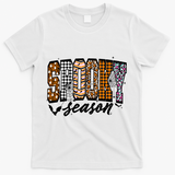 Retro Halloween Spooky Season Coquette T-Shirt - White