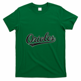 Retro Oriole Vintage Name Sports T-Shirt - Irish Green