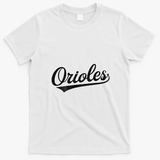 Retro Oriole Vintage Name Sports T-Shirt - White
