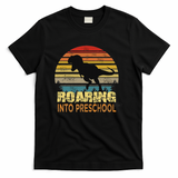 Roaring Preschool Dinosaur Back To School First Day Boys T-Shirt - Black