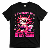 Ready To 8th Grade Axolotl Question First Day Of School T-Shirt - Black