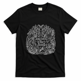 Respect The Locals Cryptid Bigfoot Mothman Alien T-Shirt - Black