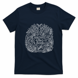 Respect The Locals Cryptid Bigfoot Mothman Alien T-Shirt - Navy Blue