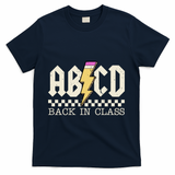 Retro Teacher Tour Abcd Back To School Classic Rock T-Shirt - Navy