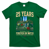 September 11th Memorial Tribute 9/11 25th Anniversary T-Shirt - Irish Green