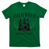 Salem 1692 Social Club Witch Halloween Witchy Women T-Shirt - Green
