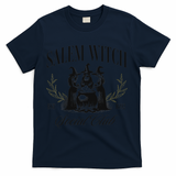 Salem 1692 Social Club Witch Halloween Witchy Women T-Shirt - Navy