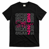 Senior 2027 Class Graduation Grad T-Shirt - Black