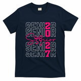 Senior 2027 Class Graduation Grad T-Shirt - Navy Blue