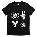 Spider 2 Y Banana Funny Football Lover Player T-Shirt - Black