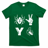Spider 2 Y Banana Funny Football Lover Player T-Shirt - Green