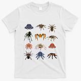 Spider Animal Gifts Black Short Sleeve  Tarantula Arthropod Spider For Arachnid T-Shirt - White