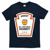 Sweet All Natural Honey Condiment Group Costume T-Shirt - Navy