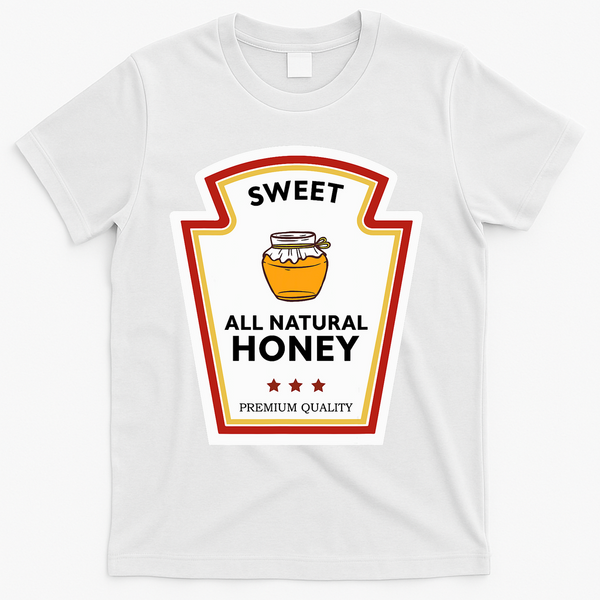 Sweet All Natural Honey Condiment Group Costume T-Shirt - White