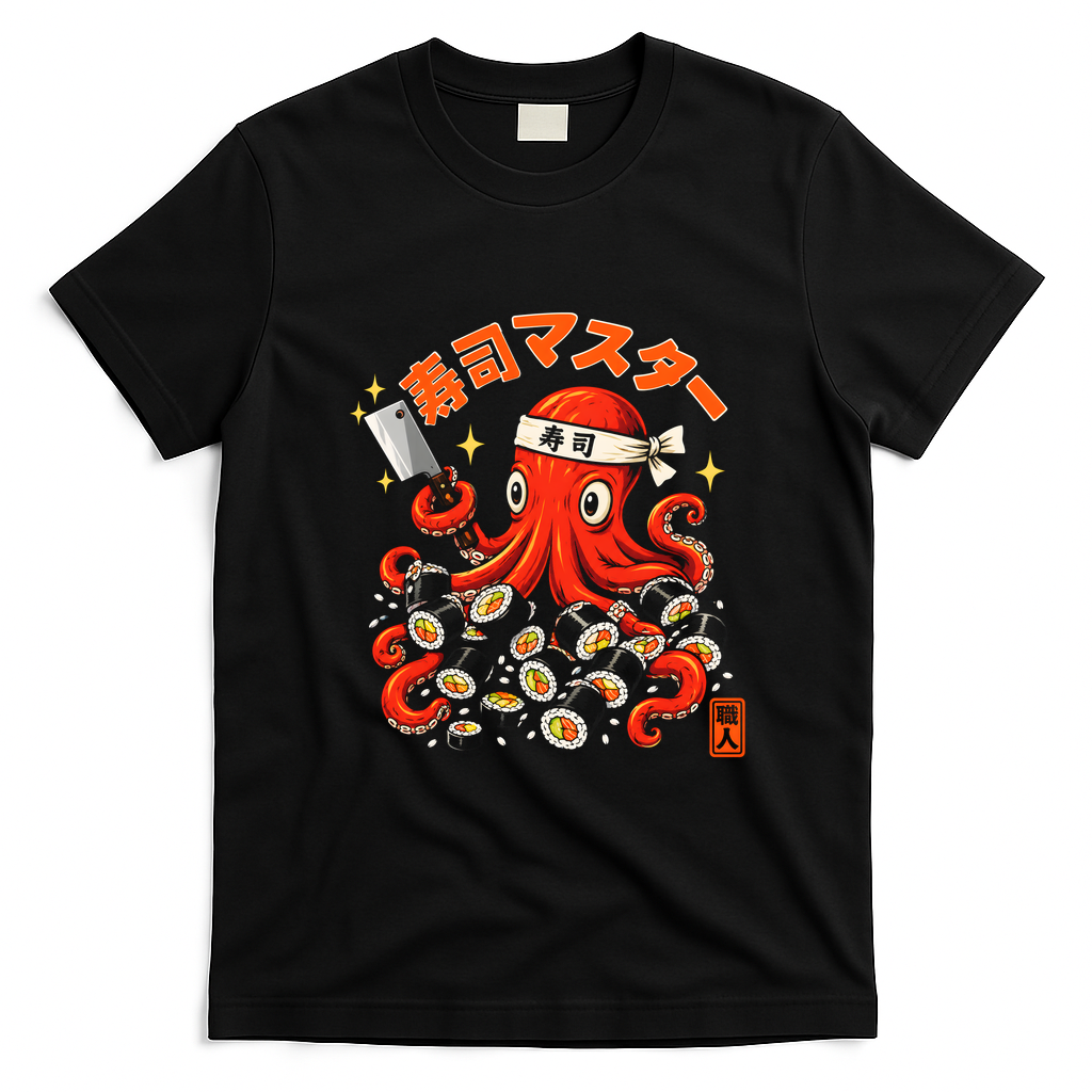 Sushi Butcher Octaplus Kakawi T-Shirt - Black