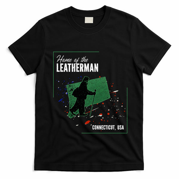 Supernatural Connecticut Cryptid Home Of The Leatherman T-Shirt - Black