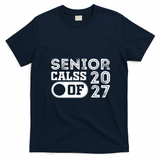 Senior Class Of 2027 T-Shirt - Navy Blue