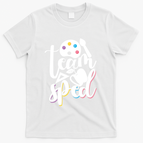 Special Education Educator Back To School Team Sped Teacher Gift T-Shirt - White