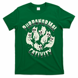 Spooky Ghost Cat Paranormal Funny Activity T-Shirt - Irish Green