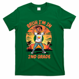 Second Grade Dabbing Boy Bruh IM In 2nd Grade Students T-Shirt - Green