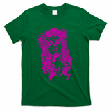 Day Of The Dead Illustration Skeleton T-Shirt - Green
