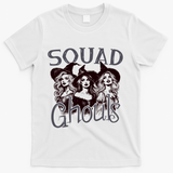 Squad Ghouls Witches Halloween Festive T-Shirt - White