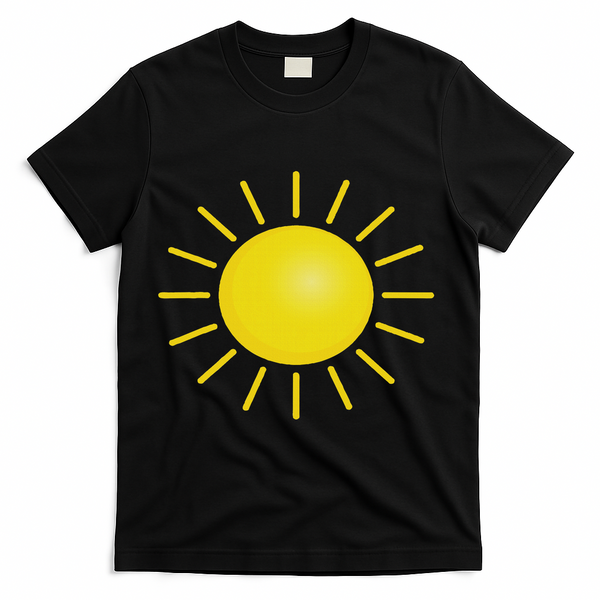 Sun Halloween Costume Funny Halloween T-Shirt - Black