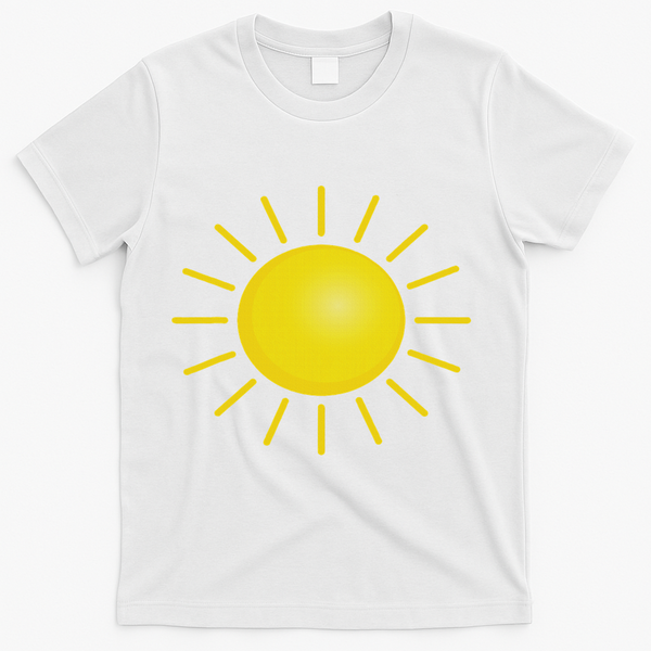 Sun Halloween Costume Funny Halloween T-Shirt - White