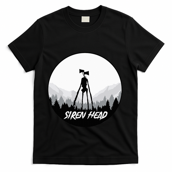 Siren Head Creepypasta Horror Sweet Or Treat T-Shirt - Black