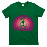Siren Head Lazy Halloween Costume Retro Cryptid Creepy T-Shirt - Green