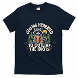 Staying Hydrated To Outlive The Idiots T-Shirt - Navy Blue