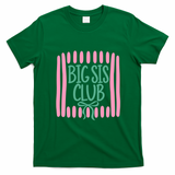 Striped Matching Sibling Promoted To Big Sister Club T-Shirt - Irish Green