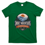 Smokey Mountains Tennessee Est 1934 Vintage T-Shirt - Irish Green