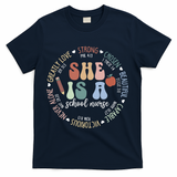 School Nurse God Says Bible Verse Christian Back To School T-Shirt - Navy