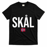 Skal Norwegian Phrase Saying Gift Cheers In Norway T-Shirt - Black