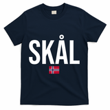 Skal Norwegian Phrase Saying Gift Cheers In Norway T-Shirt - Navy