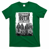 Straight Outta Nightmares Horror Halloween Scary T-Shirt - Green