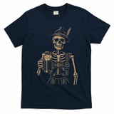 Skeleton Oktoberfest T-Shirt - Navy Blue