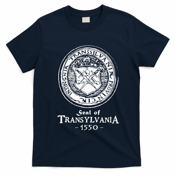 Seal Of Transylvania Vlad Impaler Wallachia T-Shirt - Navy Blue